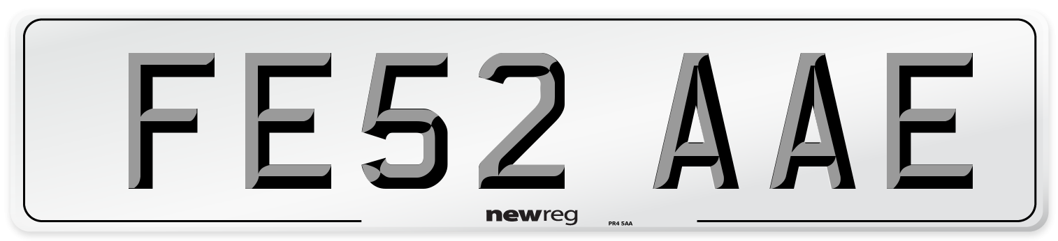 FE52 AAE Number Plate from New Reg